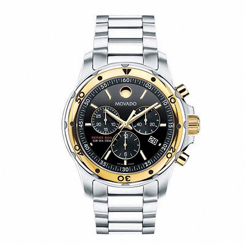 Main Image 1 of Men's Movado Series 800 Chronograph Watch with Black Dial (Model: 2600098)