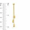 Thumbnail Image 2 of Triple Teardrop Earrings in 10K Gold