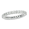 Thumbnail Image 1 of 1 CT. T.W. Diamond Prong Eternity Wedding Band in 14K White Gold