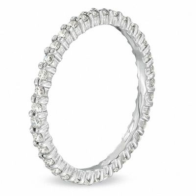 1/2ct Diamond Ring Half Eternity Wedding Band 14K White Gold 