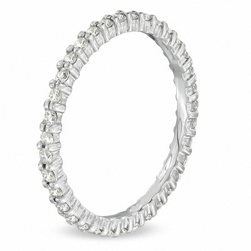 1/2 CT. T.W. Diamond Eternity Wedding Band in 14K White Gold