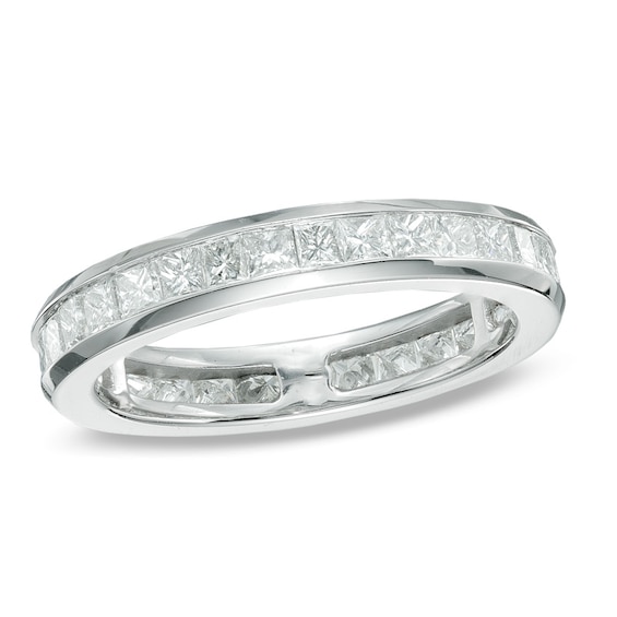 CT. T.w. Princess-Cut Diamond Eternity Channel Set Wedding Band 14K Gold