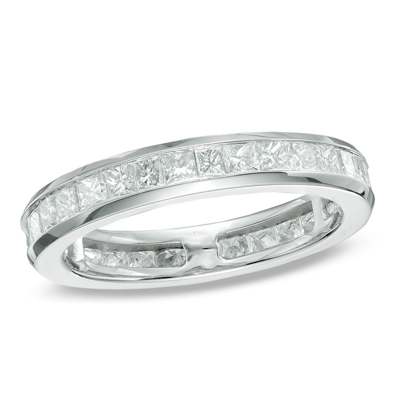 Baguette and Princess Cut Channel Set Band