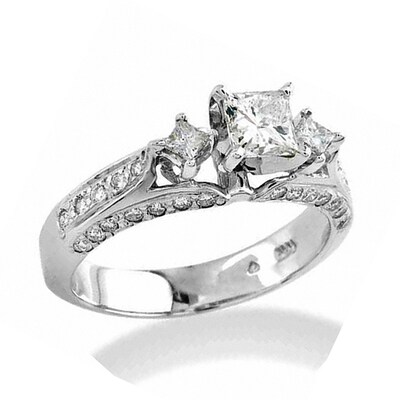 3 ct Brilliant Round Cut Designer Genuine Flawless Natural Onyx 14K 18K White Gold Solitaire Ring