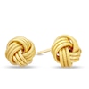 Thumbnail Image 1 of Polished and Satin Love Knot Stud Earrings in 14K Gold