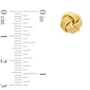 Thumbnail Image 2 of Polished and Satin Love Knot Stud Earrings in 14K Gold