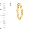 Thumbnail Image 1 of Polished Tube Hoop Earrings in 14K Gold