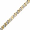 Thumbnail Image 1 of 1/2 CT. T.W. Diamond Swirl Bracelet in 10K Gold - 7.25"
