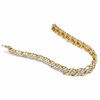 Thumbnail Image 2 of 4 CT. T.W. Diamond Swirl Bracelet in 10K Gold - 7.25"