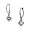 Thumbnail Image 1 of 1/5 CT. T.W. Diamond Kite-Shaped Drop Earrings in 10K White Gold