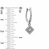 Thumbnail Image 2 of 1/5 CT. T.W. Diamond Kite-Shaped Drop Earrings in 10K White Gold