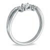 Thumbnail Image 1 of 1/5 CT. T.W. Diamond Ribbon Promise Ring in 10K White Gold