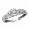 Thumbnail Image 1 of 1/2 CT. T.W. Diamond Three Stone Engagement Ring in 14K White Gold