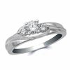 Thumbnail Image 0 of 1/2 CT. T.W. Diamond Three Stone Engagement Ring in 14K White Gold