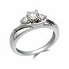 Thumbnail Image 1 of 1/2 CT. T.W. Diamond Three Stone Engagement Ring in 14K White Gold