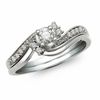 Thumbnail Image 1 of 1/4 CT. T.W. Diamond Bridal Set in 10K White Gold