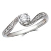 Thumbnail Image 1 of 1/4 CT. T.W. Diamond Bridal Set in 10K White Gold