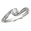 Thumbnail Image 2 of 1/4 CT. T.W. Diamond Bridal Set in 10K White Gold