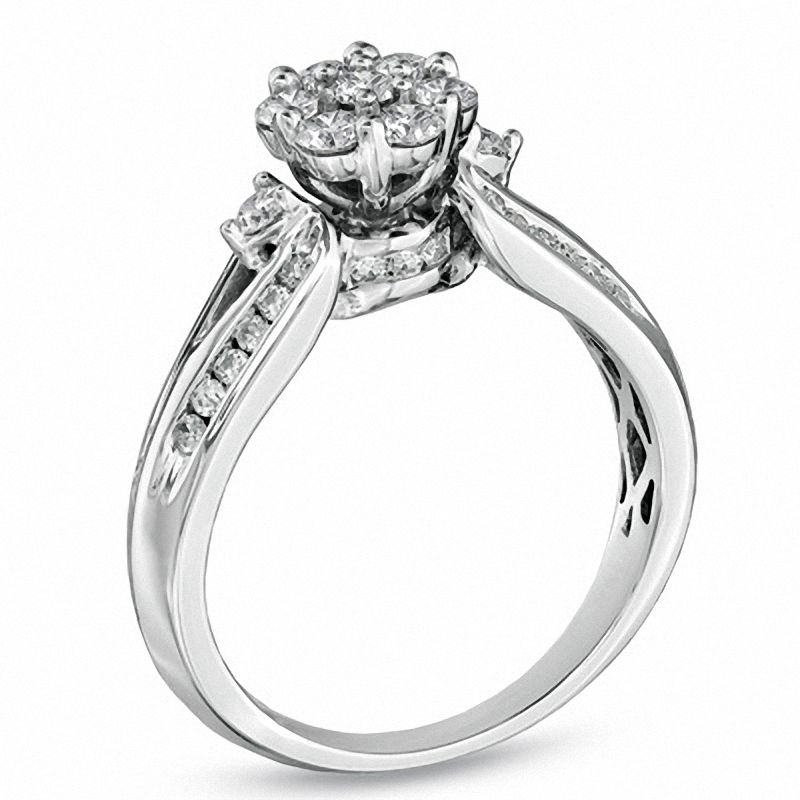 Main Image 2 of 3/4 CT. T.W. Composite Diamond Engagement Ring in 10K White Gold