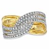 Thumbnail Image 1 of 1/2 CT. T.W. Diamond Twist Split Shank Ring in 14K Gold