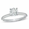 Thumbnail Image 1 of 1 CT. Certified Colorless Diamond Solitaire Engagement Ring in 18K White Gold (E/VS2)