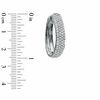 Thumbnail Image 2 of 1-1/2 CT. T.W. Diamond Pavé Hoop Earrings in 14K White Gold