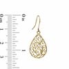 Thumbnail Image 3 of Teardrop Heart Lace Pendant and Earring Set in 10K Gold