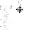 Thumbnail Image 2 of 1/3 CT. T.W. Enhanced Black and White Diamond Pendant in 10K White Gold