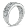 Thumbnail Image 2 of 1/6 CT. T.W. Diamond Flower Milgrain Band in 10K White Gold