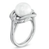 Thumbnail Image 2 of Honora 10-10.5mm Freshwater Cultured Pearl Knot Ring in Sterling Silver