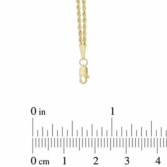 Heart Station Anklet in 10K Gold - 10"