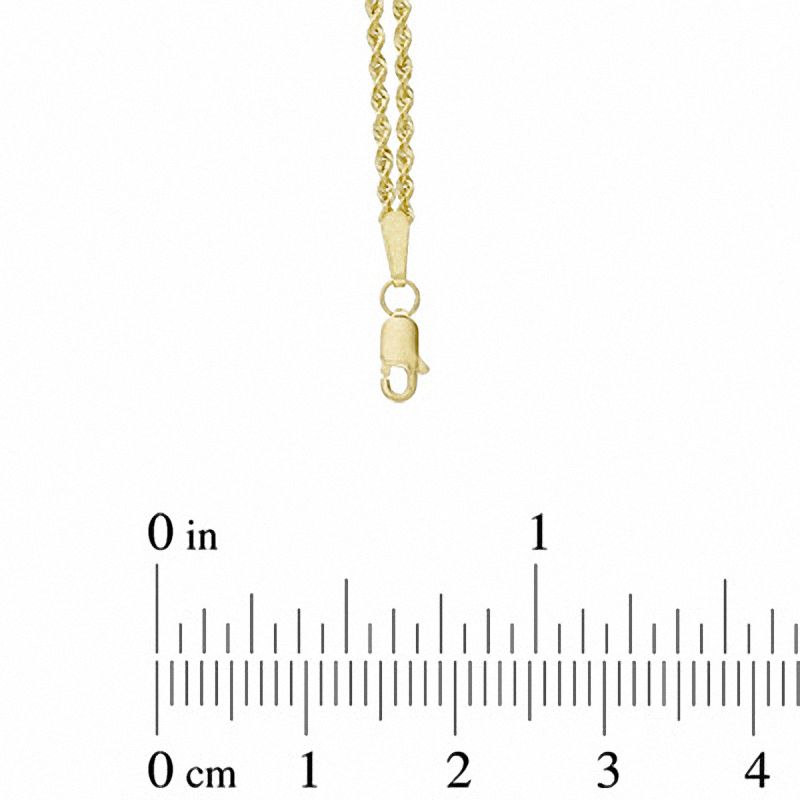 Main Image 3 of Heart Station Anklet in 10K Gold - 10"