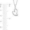 Thumbnail Image 2 of Diamond Accent Heart-Shaped Pendant in 10K White Gold