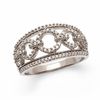 Thumbnail Image 1 of 1/2 CT. T.W. Diamond Circle Link Ring in 10K White Gold