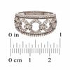 Thumbnail Image 2 of 1/2 CT. T.W. Diamond Circle Link Ring in 10K White Gold
