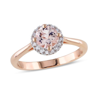 Gentle Ring in Pink Gold with Diamond KLENOTA