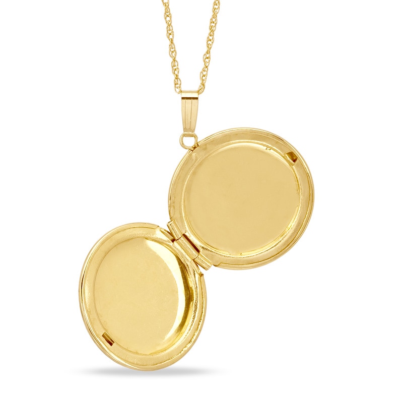 Round Monogram Locket in 14K Gold Fill (3 Initials)