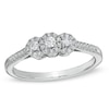 Thumbnail Image 1 of 1/4 CT. T.W. Diamond Three Stone Ring in 14K White Gold