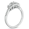 Thumbnail Image 2 of 1/4 CT. T.W. Princess-Cut Diamond Three Stone Ring in 14K White Gold