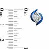 Thumbnail Image 2 of Sirena™ Jeans Earring Jackets in 14K White Gold with Blue Enamel