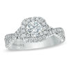 Thumbnail Image 0 of Vera Wang Love Collection 1 CT. T.W. Diamond Frame Engagement Ring in 14K White Gold