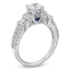 Thumbnail Image 3 of Vera Wang Love Collection 1-1/2 CT. T.W. Round and Baguette Diamond Engagement Ring in 14K White Gold