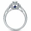 Thumbnail Image 1 of Vera Wang Love Collection 1 CT. T.W. Diamond Frame Split Shank Engagement Ring in 14K White Gold