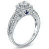 Thumbnail Image 3 of Vera Wang Love Collection 1 CT. T.W. Diamond Frame Split Shank Engagement Ring in 14K White Gold