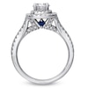 Thumbnail Image 1 of Vera Wang Love Collection 1-1/2 CT. T.W. Diamond Frame Split Shank Engagement Ring in 14K White Gold