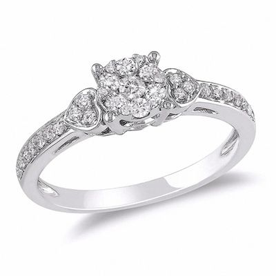 zales diamond cluster rings
