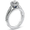 Thumbnail Image 3 of Vera Wang Love Collection 1 CT. T.W. Diamond Frame Bridal Set in 14K White Gold