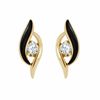 Thumbnail Image 1 of Sirena™ Black Eyes  1/7 CT. T.W. Diamond Drop Earrings in 10K Gold