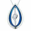 Thumbnail Image 1 of Sirena™ 1/10 CT. Diamond Jeans Solitaire Pendant in 14K White Gold