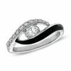 Thumbnail Image 0 of Sirena™ Black Eyes 3/8 CT. T.W. Diamond Ring in 10K White Gold
